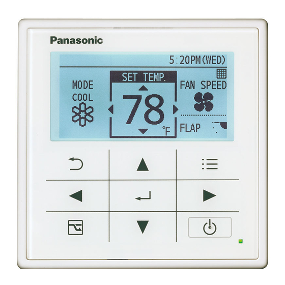 Panasonic CZ-RTC3 Installationsanleitung