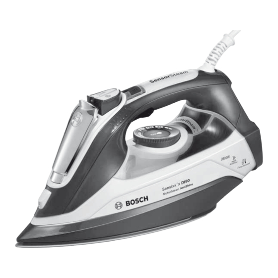 Bosch Sensixx’x DI90 MotorSteam Gebrauchsanleitung