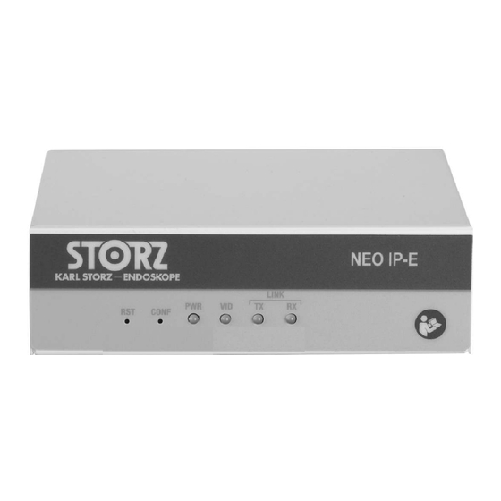 Storz OR1 NEO IP Gebrauchsanweisung