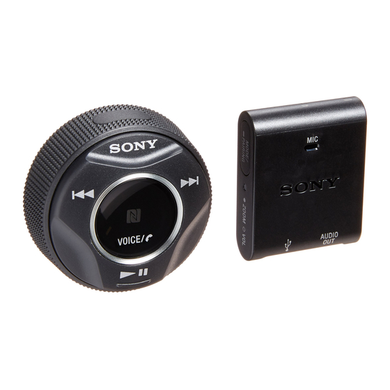 Sony RM-X7BT Referenz-Anleitung