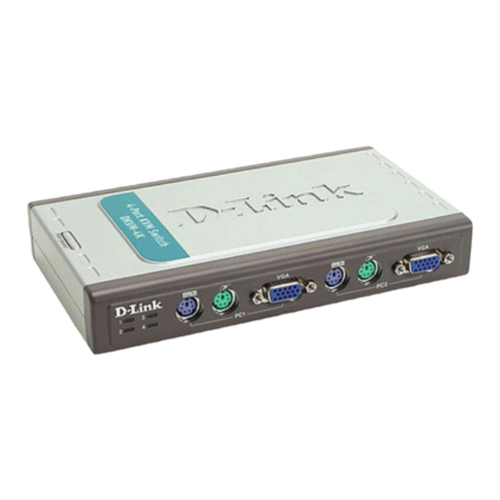 D-Link DKVM-4K KVM-Switch Kurzanleitung