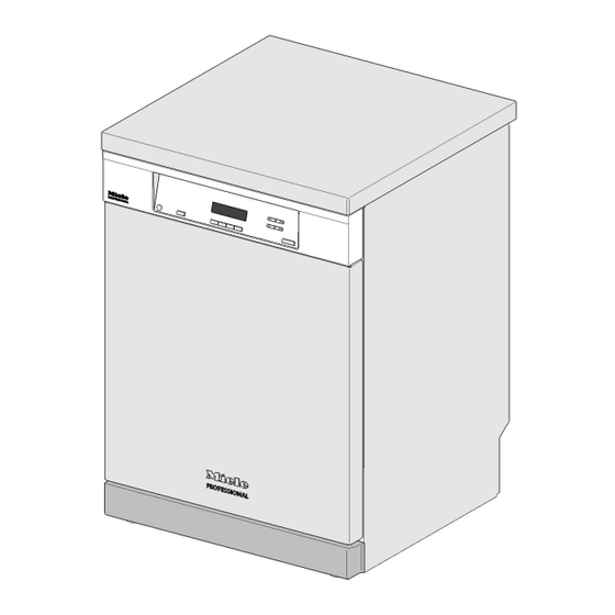 Miele PG 8131 Installationsplan