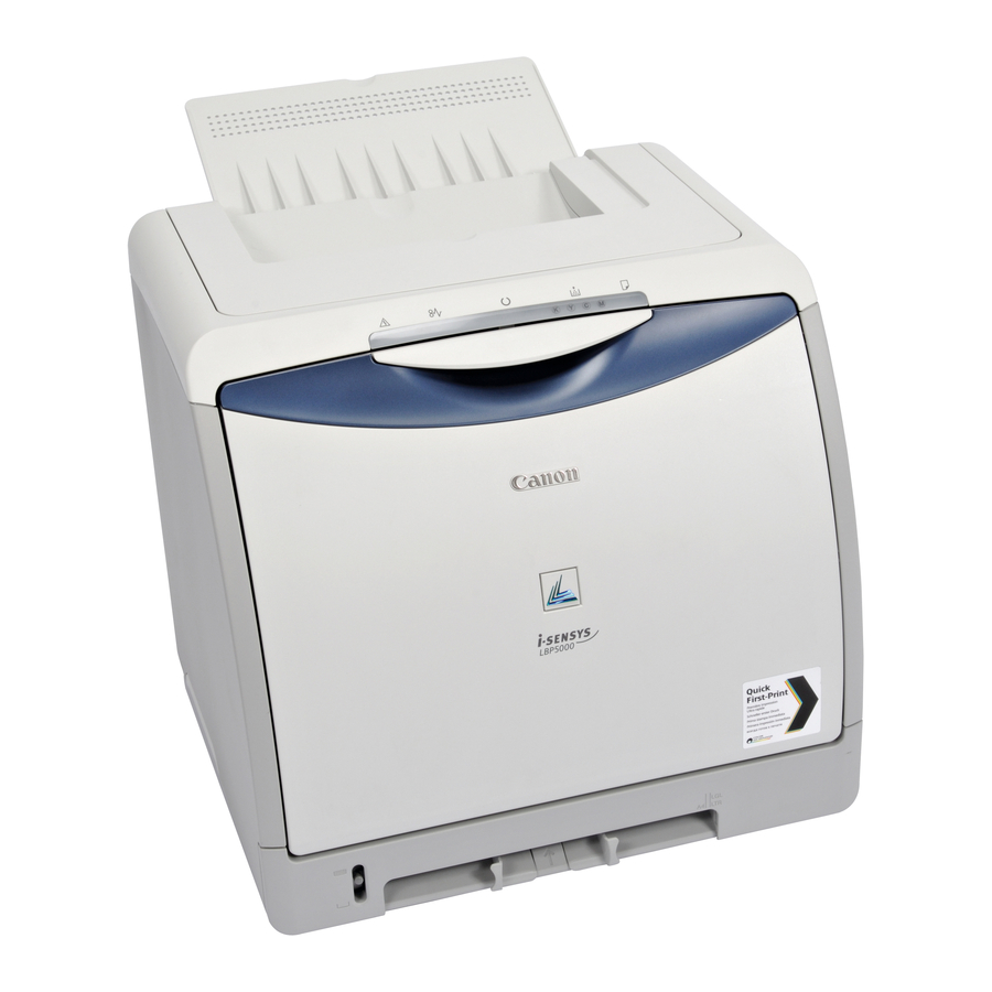Canon Laser shot LBP5000 Handbuch
