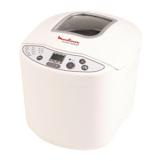 Moulinex home bread OW2000 Handbücher