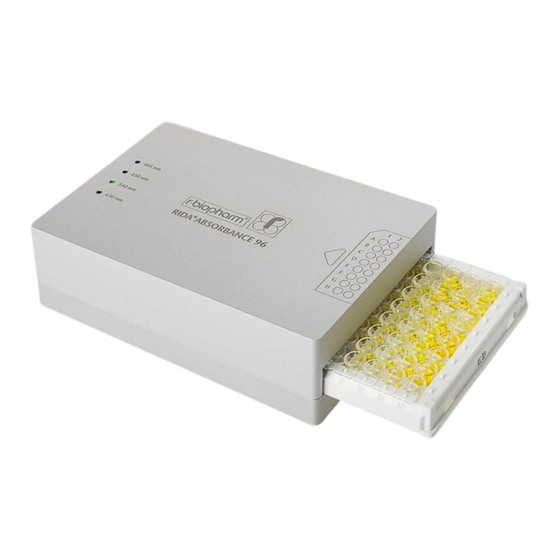 R-Biopharm RIDA ABSORBANCE 96 Bedienungsanleitung
