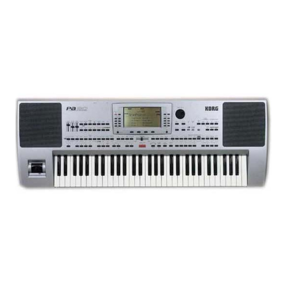 Korg PA-80 USB Interface Bedienungsanleitung