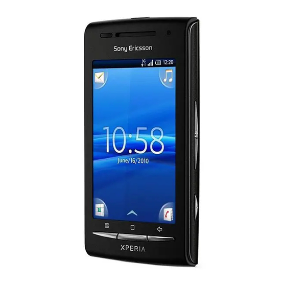 Sony Ericsson Xperia X8 Bedienungsanleitung