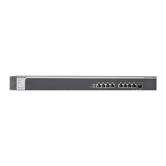 NETGEAR ProSafe Plus XS708E Installationsanleitung