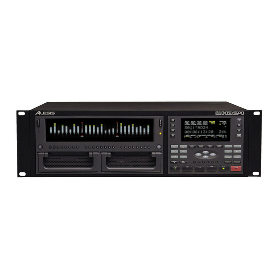 Alesis ADAT HD24 Bedienungsanleitung
