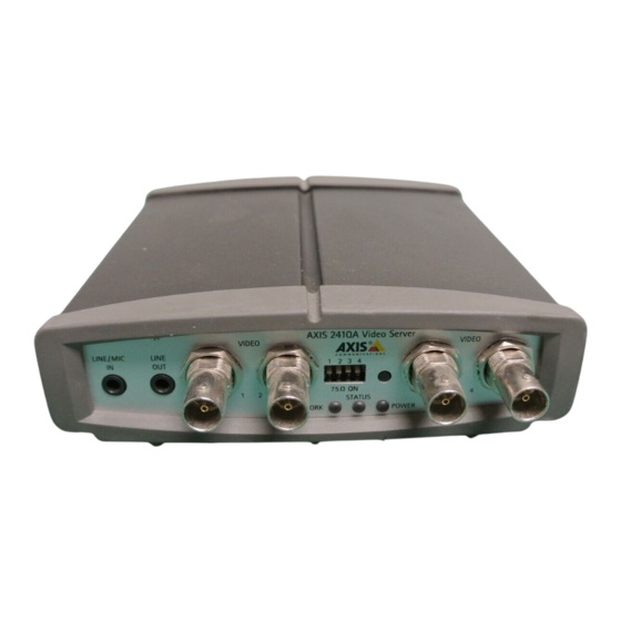 Axis 240Q Montageanweisung
