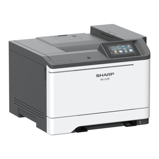 Sharp MX-C428P Benutzerhandbuch