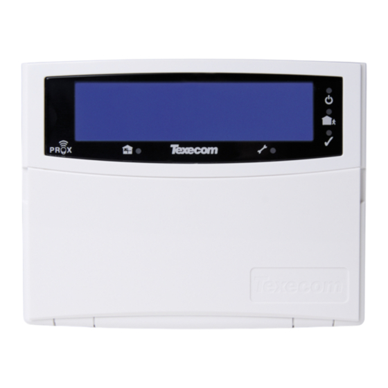 Texecom Premier LCDLP Montageanleitung