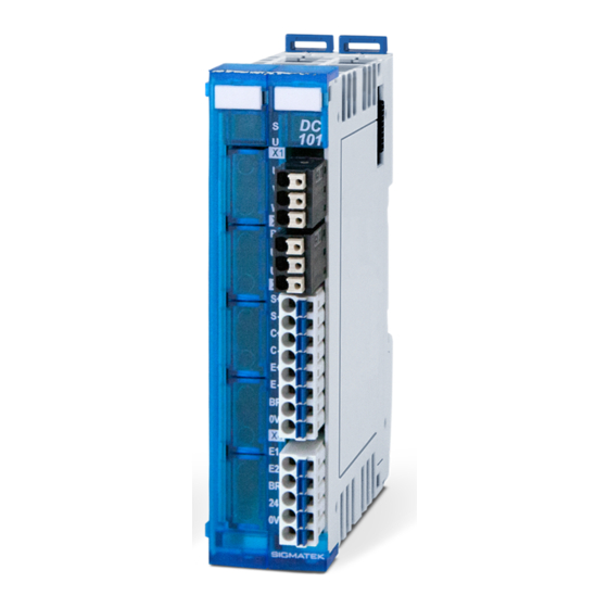 SIGMATEK DC 101 Technisches Handbuch