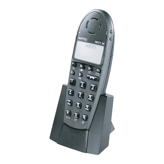 AGFEO DECT 30 Bedienungsanleitung