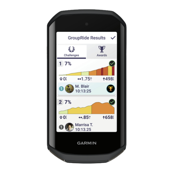 Garmin EDGE 1050 Benutzerhandbuch