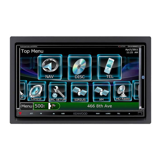 Kenwood DNX9980HD Bedienungsanleitung