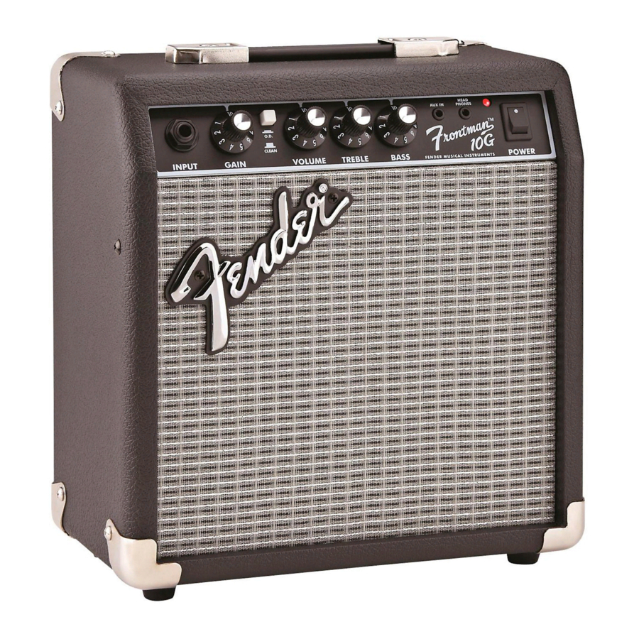 Fender FRONTMAN 10G Bedienungshandbuch