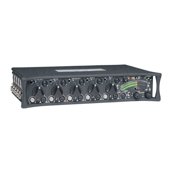 Sound Devices 552 Bedienungsanleitung