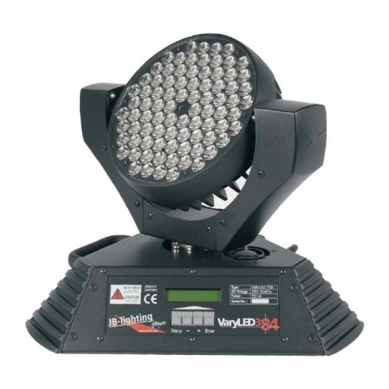 JB-Lighting VaryLED 384 Handbücher