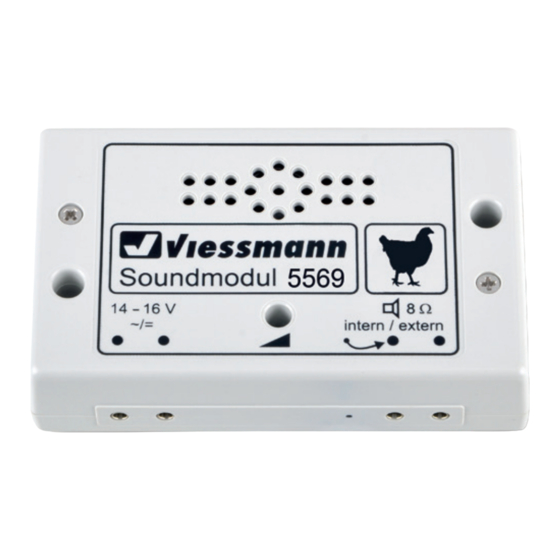 Viessmann 5569 Bedienungsanleitung