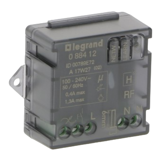 LEGRAND 0 884 12 Handbuch