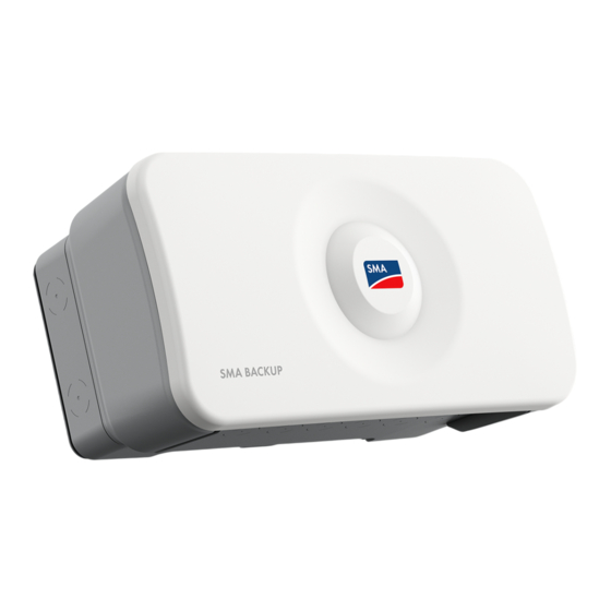 SMA Backup 1P Installationsanleitung