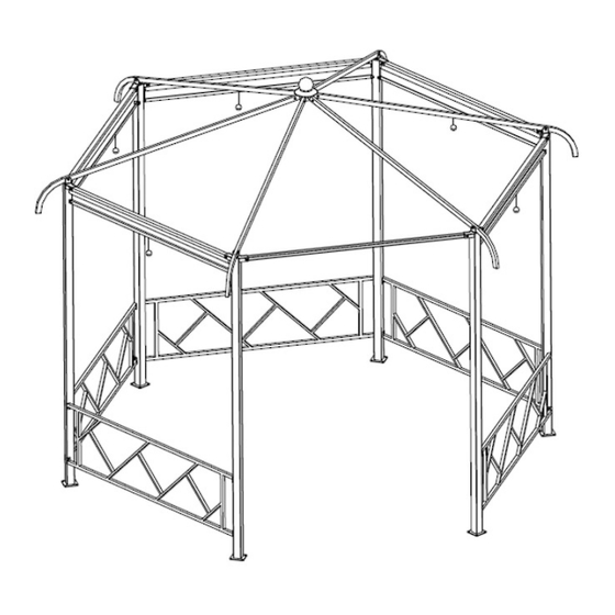 Dancover Hexagonal Pavilion 3.5x3.5 m Handbuch