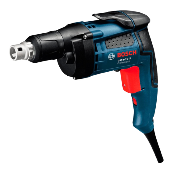 Bosch GSR Professional 6-25 TE Originalbetriebsanleitung