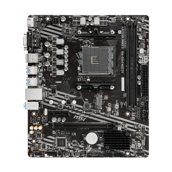 MSI A520M PRO-VH Bedienungsanleitung
