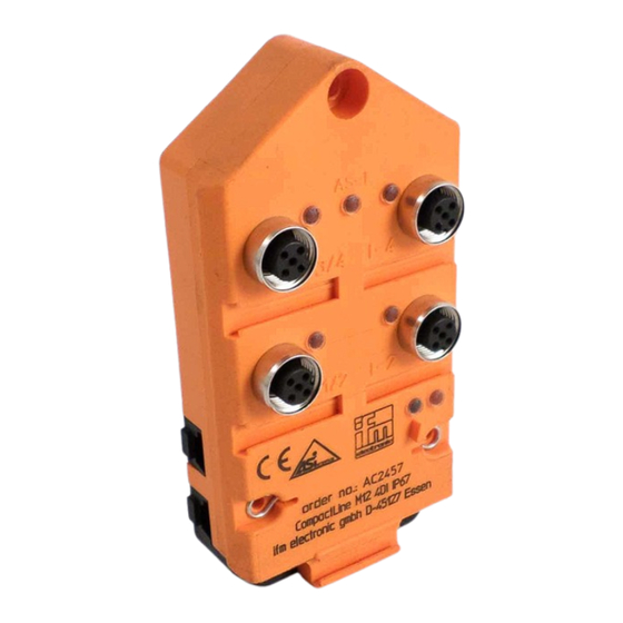 IFM Electronic ecosys as-i CompactLine AC2457 Montageanleitung