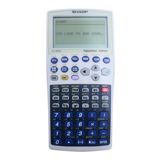Sharp EL-9900 Bedienungsanleitung