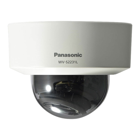 Panasonic WV-S2231L Bedienungsanleitung