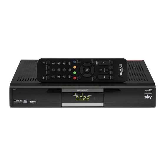 Sky Humax PR-HD2000C Bedienungsanleitung