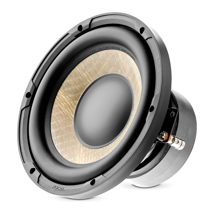 Focal FLAX EVO P 20 FE Gebrauchsanleitung