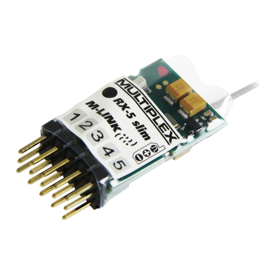 Multiplex RX-5 slim M-LINK Bedienungsanleitung
