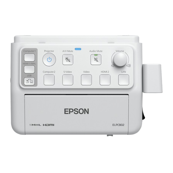 Epson ELPCB02 Installationsaleitung