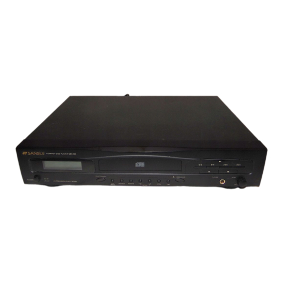 Sansui CD-200 Betriebsanleitung