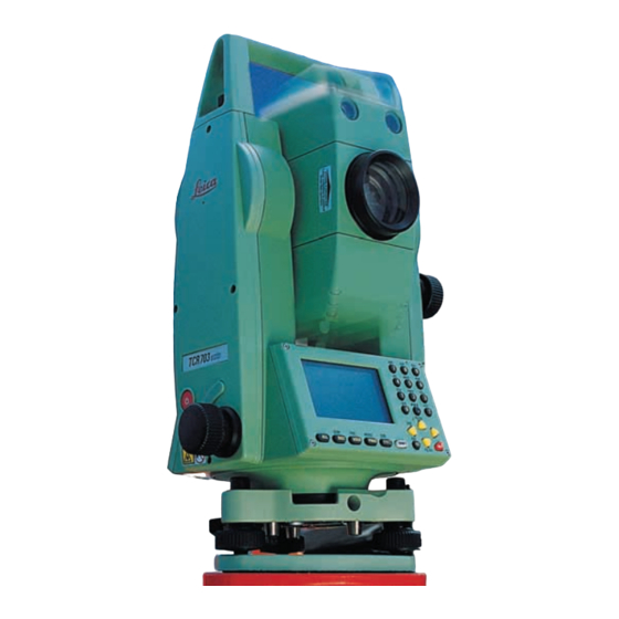 Leica Geosystems TPS 700 Performance Serie Gebrauchsanweisung