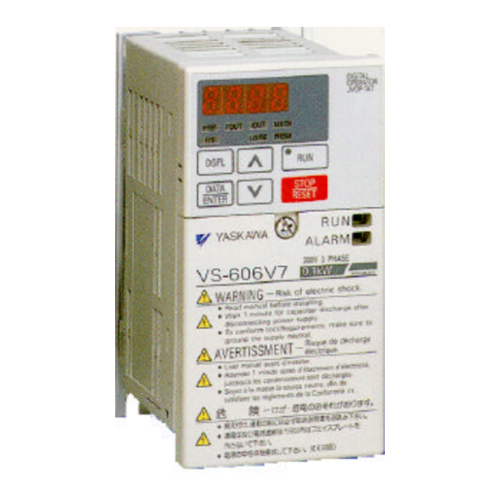 YASKAWA Varispeed-606V7 Bedienungsanleitung