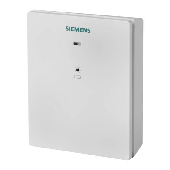 Siemens RCR114.1 Kurzanleitung