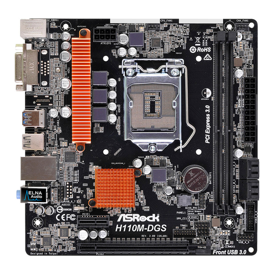 ASROCK H110M-DGS Bedienungsanleitung
