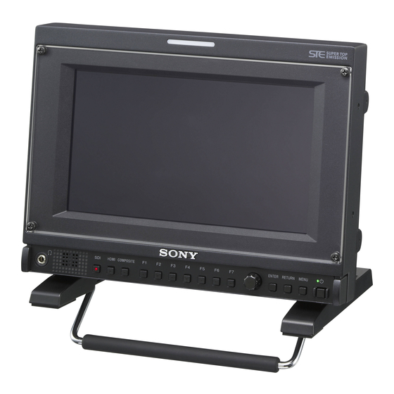 Sony PVM-740 Bedienungssanleitung