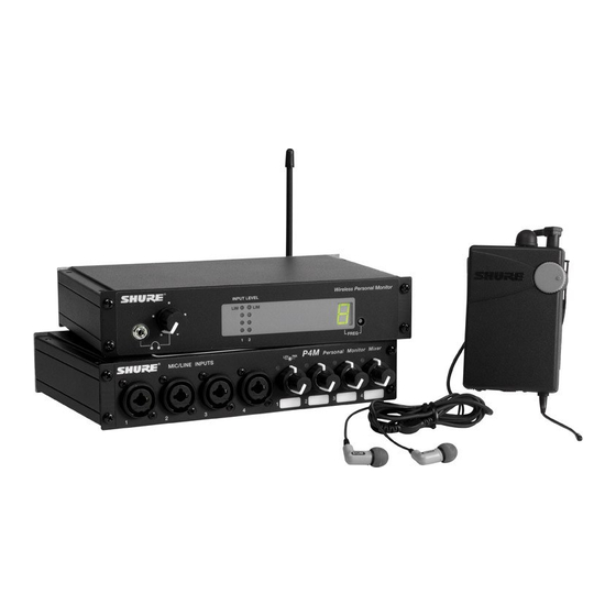 Shure PSM 400 Bedienungsanleitung