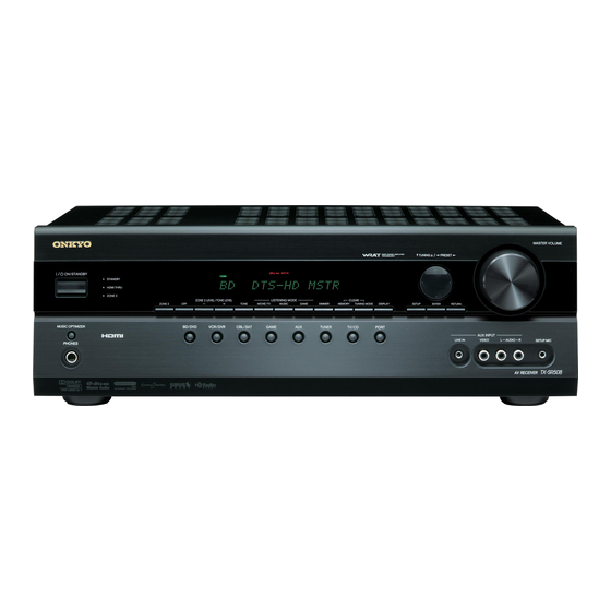 Onkyo TX-SR508 Bedienungsanleitung