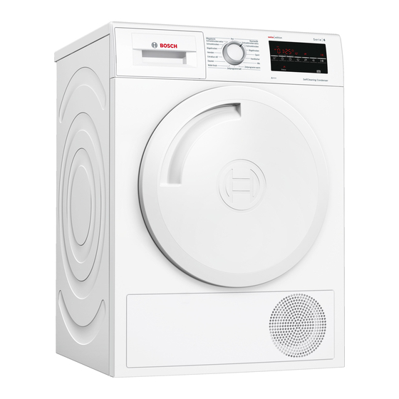 Bosch WTR87T50CH Gebrauchs- Und Aufstellanleitung