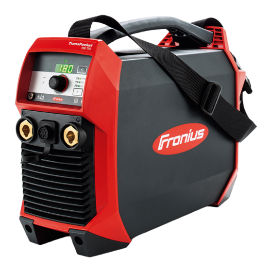 Fronius Transpocket 150 TIG Kurzanleitung