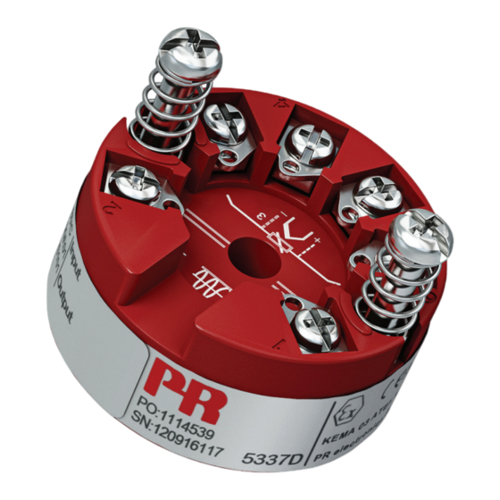PR electronics 5337 Produkthandbuch