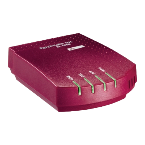 Fritz! Card DSL SL USB Installations- Und Bedienungsanleitung