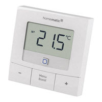 HomeMatic IP HmIP-WTH-B Zusatz Zur Montage- Und Bedienungsanleitung