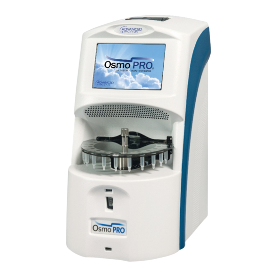 Advanced Instruments OsmoPRO Bedienungsanleitung